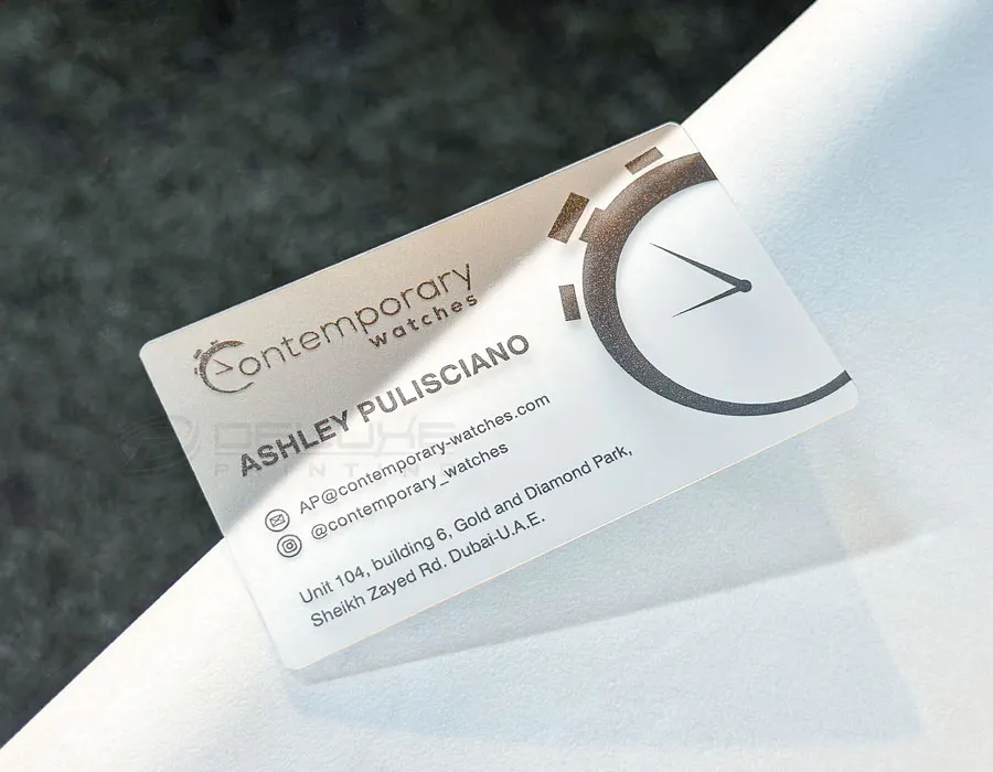 Custom Shaped Cards — Black Lion Sign Dubai